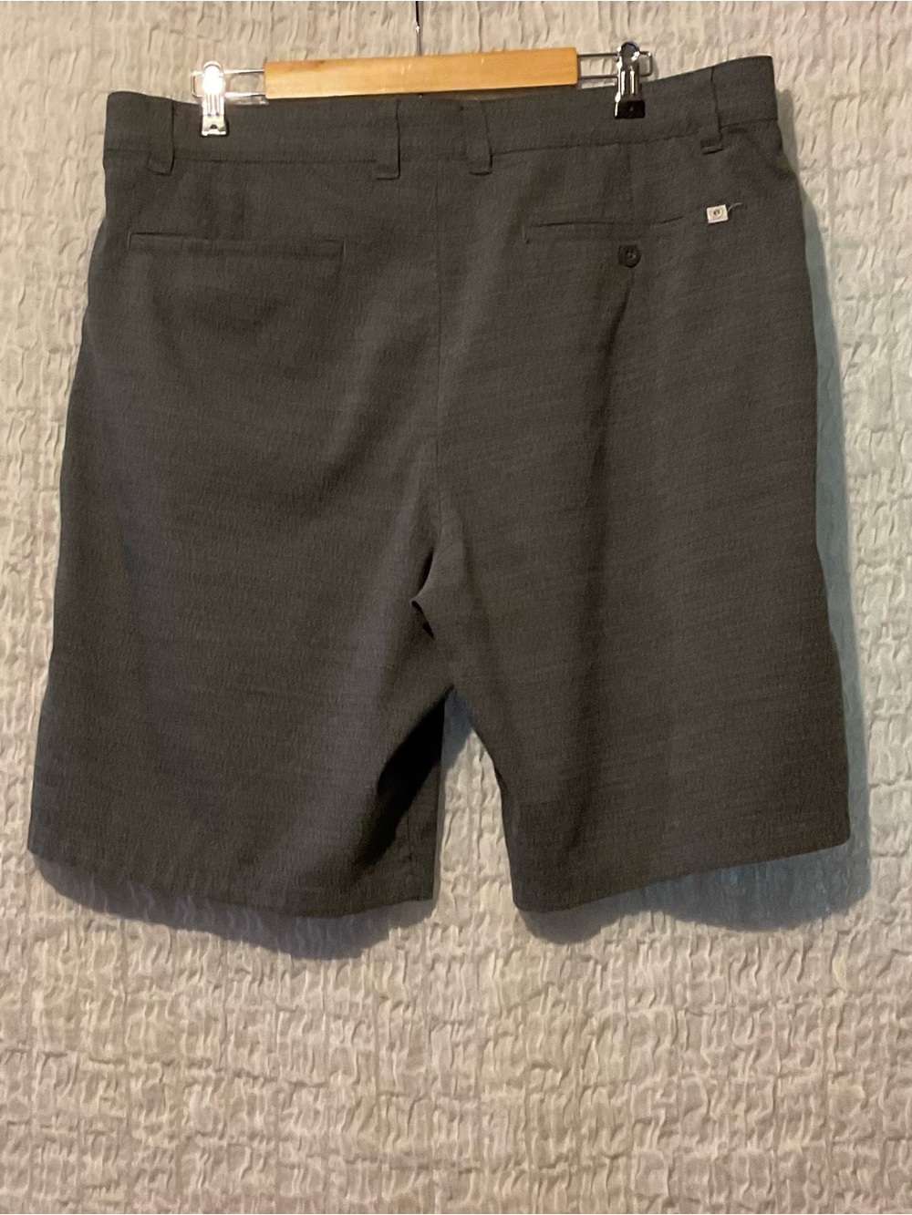Hang Ten Gray Hybrid Golf Shorts Men’s Size 38 Stretch Performance Casual - Picture 6 of 6